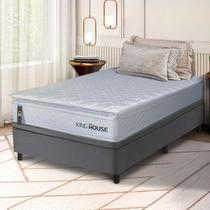 Cama Box Baú Luanda Espuma D28 Solteirão 96x203 King House Cama Box Baú Luanda Espuma D28 Solteirão 96x203 King House