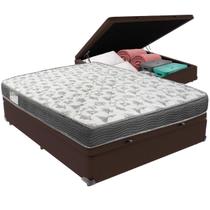 Cama Box Baú Marrom e Colchão ISO100 Espuma D33 Viúvo Ortobom Cama Box Baú Marrom e Colchão ISO100 Espuma D33 Viúvo Ortobom