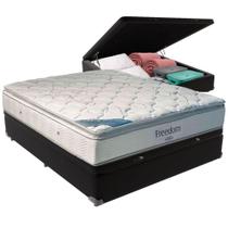 Cama Box Baú Preto E Colchão Freedom Molas Ensacadas Casal Ortobom Cama Box Baú Preto E Colchão Freedom Molas Ensacadas Casal Ortobom