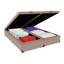 Cama Box Baú Queen 158x198 Bege