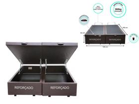 Cama Box Baú Queen Bipartido 158x198 - Reforçada