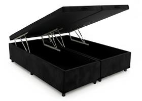Cama Box Baú Queen Bipartido 79 Blindado Diversas Cores 158x198x42