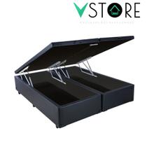 Cama Box Baú Queen Bravus 158x198x38cm Várias Cores - Vstore Cama Box Baú Queen Bravus 158x198x38cm Várias Cores - Vstore