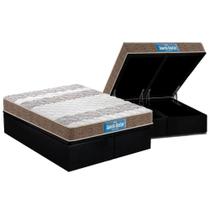 Cama Box Baú Queen: Colchão Anatômico Probel D33 / EP Guarda Costas PróIntense Double Face + Base CRC Suede Black(158x198) Cama Box Baú Queen: Colchão Anatômico Probel D33 / EP Guarda Costas PróIntense Double Face + Base CRC Suede Black(158x198)
