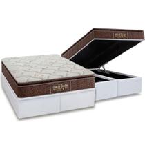 Cama Box Baú Queen: Colchão Anatômico Probel Guarda Costas Extra Firme + Base CRC Courano White (158x198) Cama Box Baú Queen: Colchão Anatômico Probel Guarda Costas Extra Firme + Base CRC Courano White (158x198)