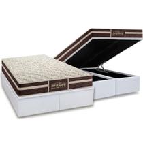 Cama Box Baú Queen: Colchão Anatômico Probel Guarda Costas Extra Firme + Base CRC Courano White (158x198) Cama Box Baú Queen: Colchão Anatômico Probel Guarda Costas Extra Firme + Base CRC Courano White (158x198)