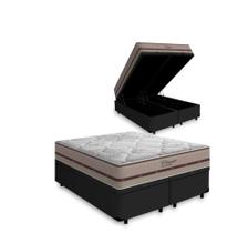 Cama Box Baú Queen Colchão De Molas Ensacadas DAngelis Classic 158x198x64cm Cama Box Baú Queen Colchão De Molas Ensacadas DAngelis Classic 158x198x64cm