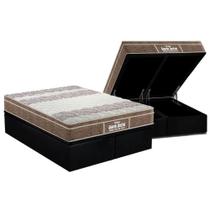 Cama Box Baú Queen: Colchão Espuma D33 Probel / EP Guarda Costas PróIntense Plus + Base CRC Suede Black(158x198) Cama Box Baú Queen: Colchão Espuma D33 Probel / EP Guarda Costas PróIntense Plus + Base CRC Suede Black(158x198)