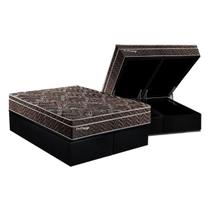 Cama Box Baú Queen: Colchão Molas Ensacadas Paropas Privilege + Base CRC Suede Black (158x198) Cama Box Baú Queen: Colchão Molas Ensacadas Paropas Privilege + Base CRC Suede Black (158x198)