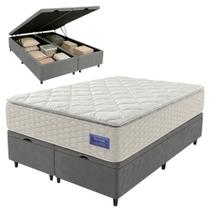 Cama Box Baú Queen Colchão Ortopédico Atena Molas Ensacadas Pillow Top 158x198x79cm Hip Sleep Cama Box Baú Queen Colchão Ortopédico Atena Molas Ensacadas Pillow Top 158x198x79cm Hip Sleep