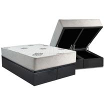 Cama Box Baú Queen + Colchão Ortopédico Inovaflex Comfort Cama Box Baú Queen + Colchão Ortopédico Inovaflex Comfort