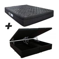 Cama Box Baú Queen + Colchão Portobel De Mola Arezzo Black Light Cama Box Baú Queen + Colchão Portobel De Mola Arezzo Black Light