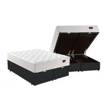 Cama Box Baú Queen com Colchão Ecoflex Alva Molas Ensacadas 158x198x79