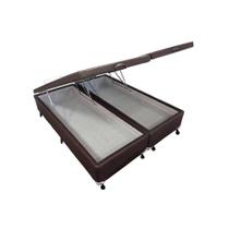 Cama Box Baú Queen Courano Brown New (158x198x35) - Castor Cama Box Baú Queen Courano Brown New (158x198x35) - Castor