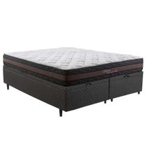 Cama Box Baú Queen Herval Palermo, Molas Ensacadas, Preto, 74x158x198cm Cama Box Baú Queen Herval Palermo, Molas Ensacadas, Preto, 74x158x198cm