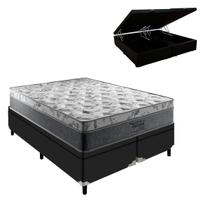 Cama Box Baú Queen Preto Palermo Molas Ensacadas Portobel