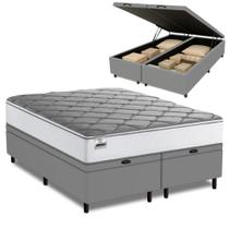 Cama Box Baú Queen Real Max Force Softgel 158x198x68cm - Suporta até 200 kg por Pessoa