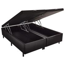 Cama Box Bau Queen Suede (1.58X1.98)
