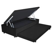 Cama Box Baú Solteirão 3 em 1 Auxiliar Bicama 96x203x44cm Várias Cores - Vstore - V-STORE