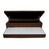 Cama Box Baú Solteirão com Auxiliar Ortopédica 110x188x46cm