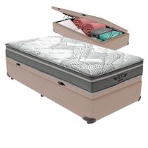 Cama Box Baú Solteirão e Colchão Ibiza Molas V-Store