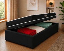 Cama Box Baú Solteirão e Colchão Orthopedic D33 V-tech