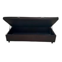 Cama Box Baú Solteirão King Suede Marrom Com Pistão A Gás, Estrutura Reforçada, Imperium do Sono Cama Box Baú Solteirão King Suede Marrom Com Pistão A Gás, Estrutura Reforçada, Imperium do Sono