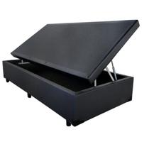 Cama Box Baú Solteiro 78 X 188 - Suede Marrom