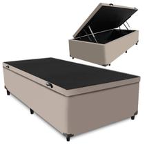 Cama Box Baú Solteiro, Casal, Queen ou King - Diversas Cores