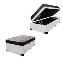 Cama Box Baú Solteiro Colchão Alana Espuma D20 NK Camas + Box Sintético 51x88x188
