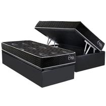 Cama Box Baú Solteiro + Colchão Anatômico Kappesberg D28 AnatÃmico Onix + Base CRC Corano Gray Cama Box Baú Solteiro + Colchão Anatômico Kappesberg D28 AnatÃmico Onix + Base CRC Corano Gray
