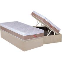 Cama Box Baú Solteiro: Colchão Anatômico Orthoflex Foggia Premier + Base CRC Suede Clean (88x188) Cama Box Baú Solteiro: Colchão Anatômico Orthoflex Foggia Premier + Base CRC Suede Clean (88x188)