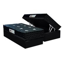 Cama Box Baú Solteiro: Colchão Anatômico Paropas AG65 Sofistic Gray + Base CRC Suede Black (88x188) Cama Box Baú Solteiro: Colchão Anatômico Paropas AG65 Sofistic Gray + Base CRC Suede Black (88x188)