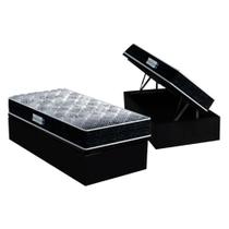 Cama Box Baú Solteiro: Colchão Anatômico Probel D33 / EP ProDormir Advanced Tech1500 + Base CRC Suede Preto(88x188) Cama Box Baú Solteiro: Colchão Anatômico Probel D33 / EP ProDormir Advanced Tech1500 + Base CRC Suede Preto(88x188)