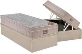 Cama Box Bau Solteiro + Colchão de Molas Ensacadas Airtech Spring (88x188x65) - Ortobom