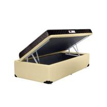 Cama Box Baú Solteiro Colchão Espuma D33 + Box Sintético Bege Serra Negra 59x88x188 Cama Box Baú Solteiro Colchão Espuma D33 + Box Sintético Bege Serra Negra 59x88x188