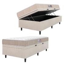 Cama Box Baú Solteiro Colchão Espuma D33 New Millenium Cama Box Baú Solteiro Colchão Espuma D33 New Millenium