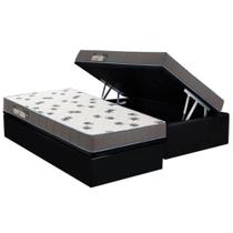 Cama Box Baú Solteiro: Colchão Espuma D33 Ortobom Light Saúde + Base CRC Courano Black(88x188) Cama Box Baú Solteiro: Colchão Espuma D33 Ortobom Light Saúde + Base CRC Courano Black(88x188)