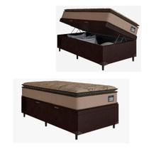 Cama Box Baú Solteiro Colchão Espuma D33 Pillow Van Gogh Cama Box Baú Solteiro Colchão Espuma D33 Pillow Van Gogh