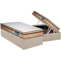 Cama Box Baú Solteiro: Colchão Espuma D33 Plumatex D45 Selectus + Base CRC Suede Clean (88x188) Cama Box Baú Solteiro: Colchão Espuma D33 Plumatex D45 Selectus + Base CRC Suede Clean (88x188)