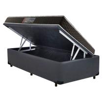 Cama Box Baú Solteiro Colchão Mola Bonnel Acolchões + Box Sintético 61x88x188 Cama Box Baú Solteiro Colchão Mola Bonnel Acolchões + Box Sintético 61x88x188