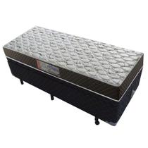 Cama Box Baú Solteiro Colchão Mola Ensacada Belos Sonhos + Box Poliéster 61x88x188