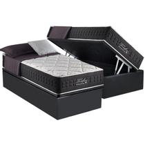Cama Box Baú Solteiro: Colchão Molas Ensacadas Anjos MasterPocket Fort Flex + Base CRC Suede Gray(88x188) Cama Box Baú Solteiro: Colchão Molas Ensacadas Anjos MasterPocket Fort Flex + Base CRC Suede Gray(88x188)