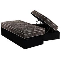 Cama Box Baú Solteiro: Colchão Molas Ensacadas Paropas Privilege + Base CRC Suede Black (88x188) Cama Box Baú Solteiro: Colchão Molas Ensacadas Paropas Privilege + Base CRC Suede Black (88x188)