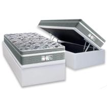 Cama Box Baú Solteiro: Colchão Molas Ensacadas Probel MasterPocket ProDormir Evolution + Base CRC Courano White(88x188) Cama Box Baú Solteiro: Colchão Molas Ensacadas Probel MasterPocket ProDormir Evolution + Base CRC Courano White(88x188)