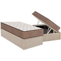 Cama Box Baú Solteiro: Colchão Molas MasterPocket Ensacadas Orthoflex Torino Híbrido + Base CRC Suede Clean (88x188) Cama Box Baú Solteiro: Colchão Molas MasterPocket Ensacadas Orthoflex Torino Híbrido + Base CRC Suede Clean (88x188)