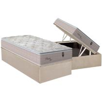 Cama Box Baú Solteiro: Colchão Molas Orthoflex MasterPocket Ensacadas Pleasure + Base CRC Suede Clean(88x188) Cama Box Baú Solteiro: Colchão Molas Orthoflex MasterPocket Ensacadas Pleasure + Base CRC Suede Clean(88x188)