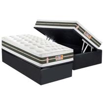 Cama Box Baú Solteiro Colchão Molas Tecnopedic Castor Silver Star Air Max 3D Base CRC Suede Gray88x188 Cama Box Baú Solteiro Colchão Molas Tecnopedic Castor Silver Star Air Max 3D Base CRC Suede Gray88x188