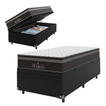 Cama Box Baú Solteiro + Colchão Paris Molas Ensacadas Pocket - 66x88x188cm - Várias Cores Cama Box Baú Solteiro + Colchão Paris Molas Ensacadas Pocket - 66x88x188cm - Várias Cores