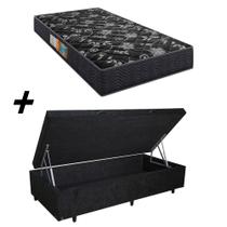 Cama Box Baú Solteiro + Colchão Portobel Verona D28 60x88x188 Cama Box Baú Solteiro + Colchão Portobel Verona D28 60x88x188